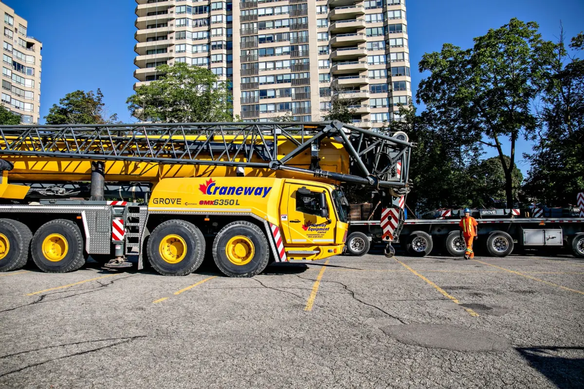 Mechanical equipment at the Waterpark Place condominium project.
