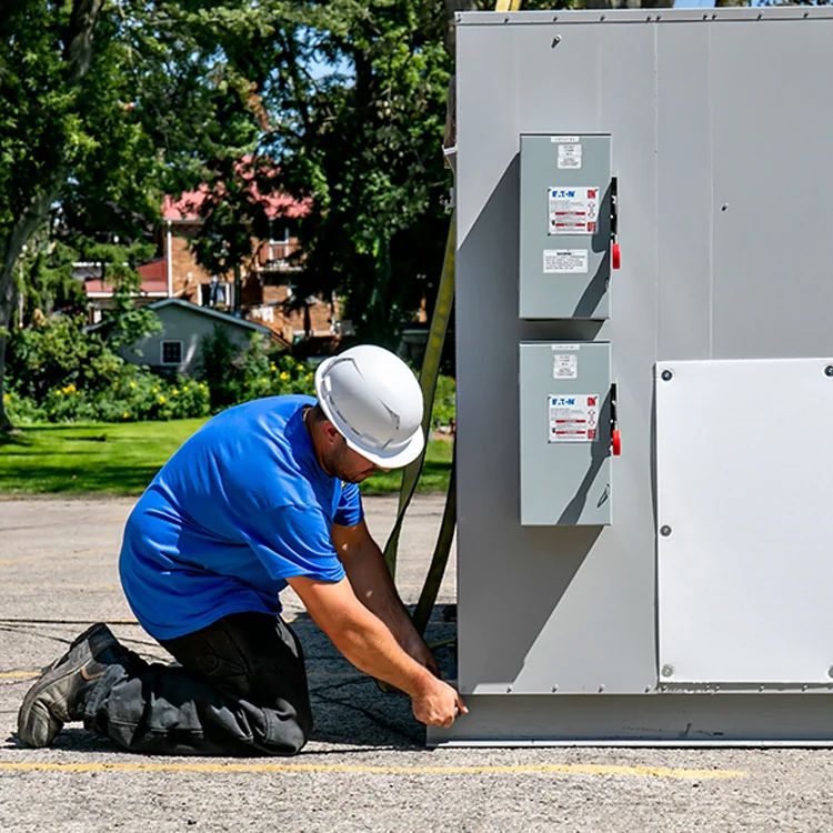 Commercial heating and cooling equipment.